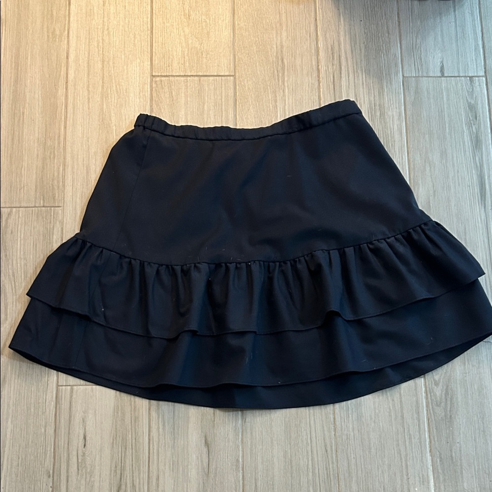 JCrew Navy Ruffle Tiered Skirt - Women's - size 14